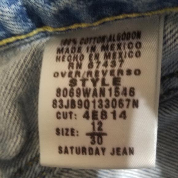 Polo Ralph Lauren vintage Light wash Jean's size 12/30. - Picture 4 of 5